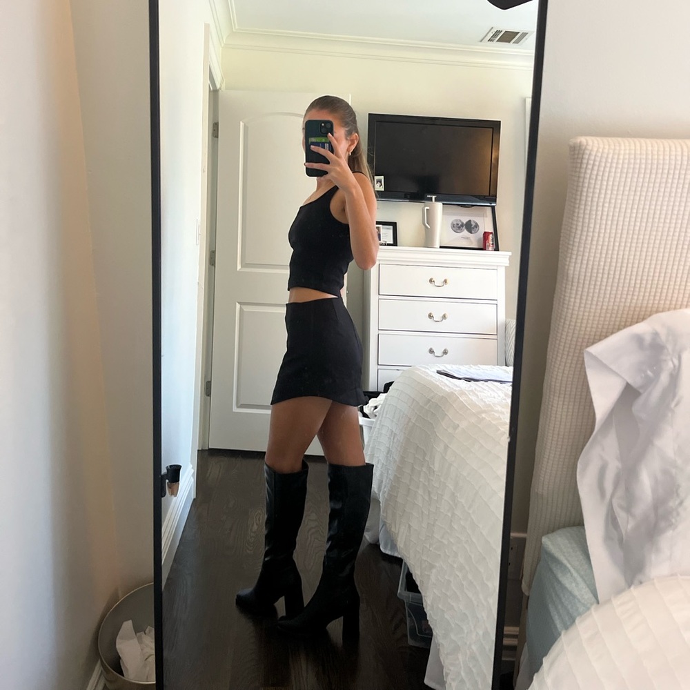 ASOS truffle collection square toe knee boots